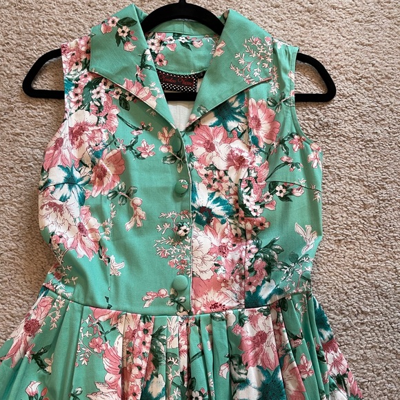 Voodoo Vixen Size Small Floral dress - Picture 7 of 14